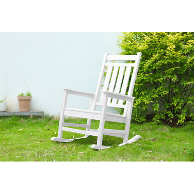 Oversized Rocking Chair With Wood-Texture (Excluding The Table)