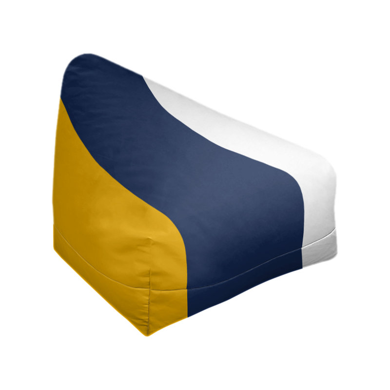Housse de sac de pois standard Atlanta, Doré / bleu marine / blanc