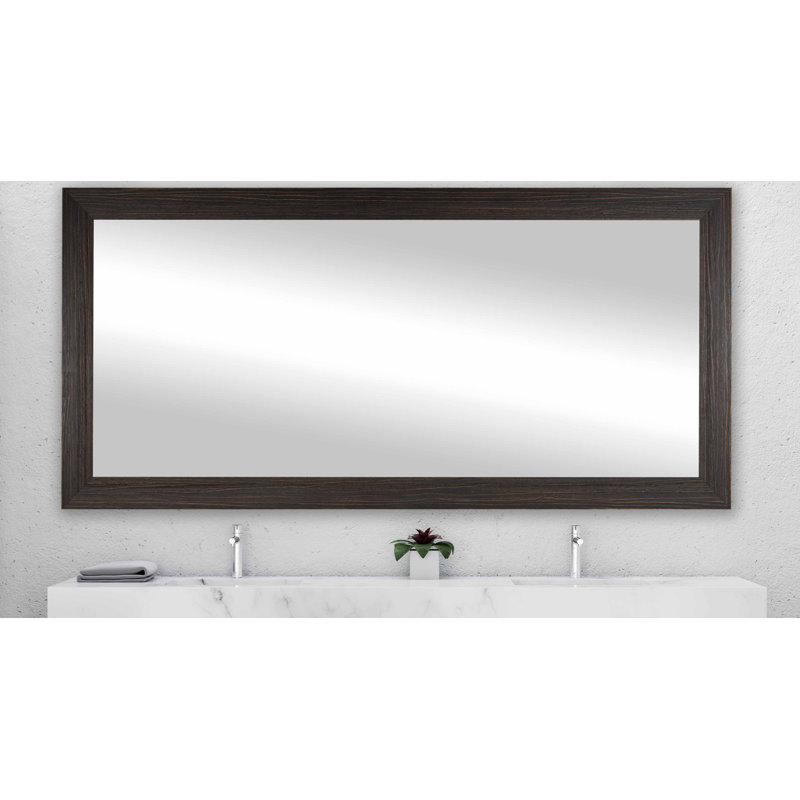 Dakston Solid Wood Flat Mirror, 35.25" H x 64.25" W