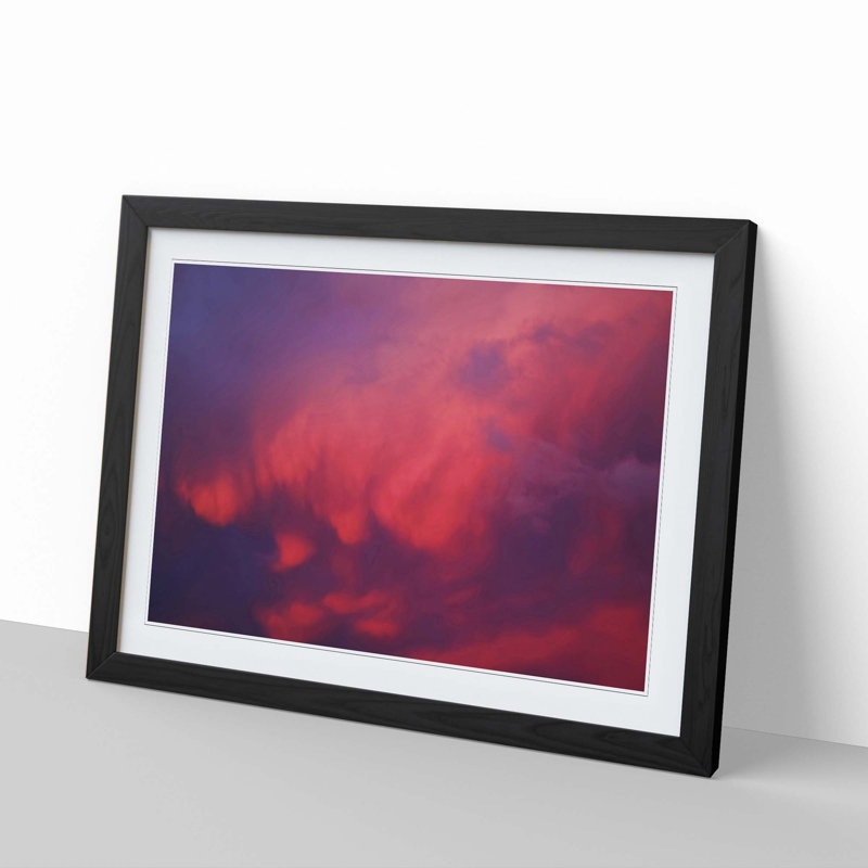 Passionate Sky - Picture Frame Graphic Art Print, 48cm H x 65cm W x 2cm D, Black Framed