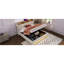 Grand lit moderne avec rangement hydraulique et fonction DEL - Naturel-694537513-694537508