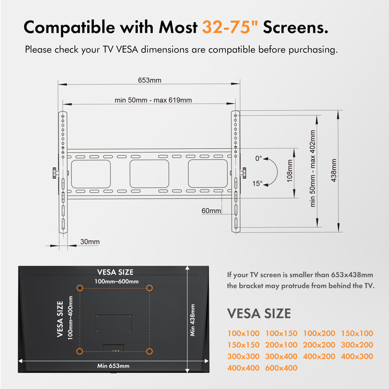 VonHaus Multi-Screen Wall Mount