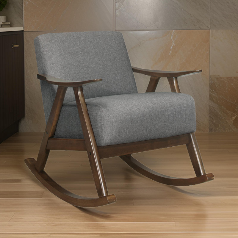 Chaise berçante Caimin, Gris