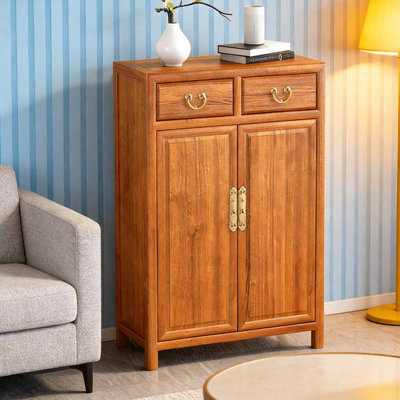 Chinese-style minimalist enclosed shoe cabinet