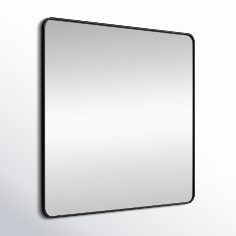 Miroir mural Marengo, 42 po x 42 po , Noir