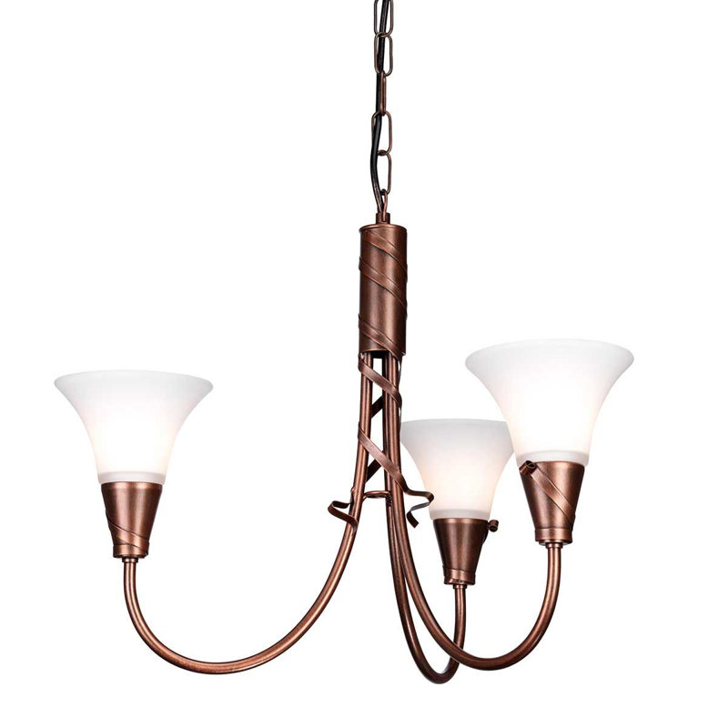 Sabanc 3 - Light Shaded Chandelier, Copper