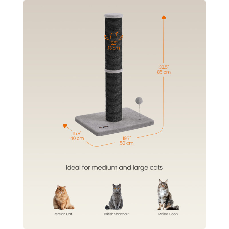 Tacha Scratching Post, Ink Black