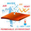 Toile d'ombrage en tissu Colourtree Triangle Sun-92661575-34340571