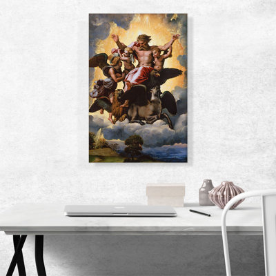 «Vision of Ezekiel 1518» par Raphael, reproduction d'art graphique sur toile tendue