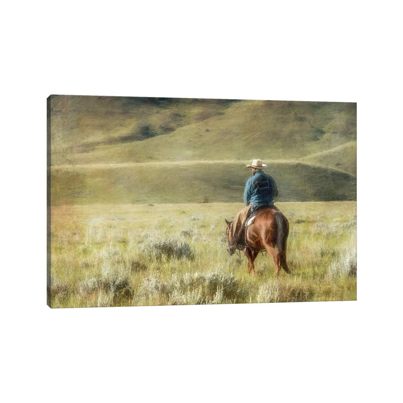 Cowboy Time - Wrapped Canvas Print