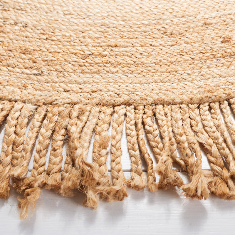 Galey Handmade Jute Rug, Round 4'