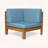 3-Piece Modular Acacia Wood Sofa Set