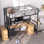 Metal Single Size Loft Bed, Metal Bed Frame with Removable Ladder and Safety Guardrail, Space Saving