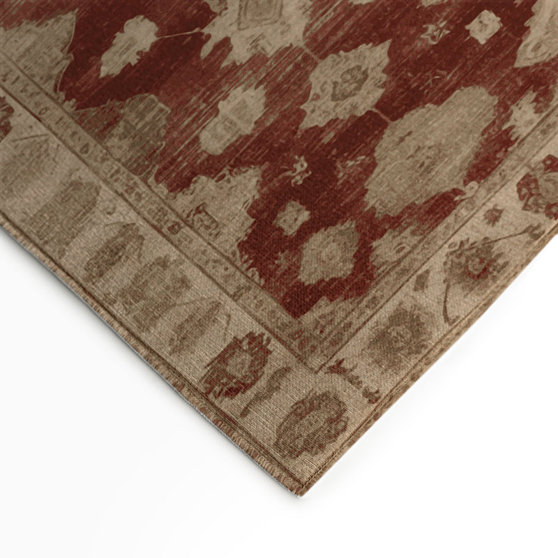 Overdyed Brown Indoor and Outdoor Area Rug, Rectangle 9' x 12'