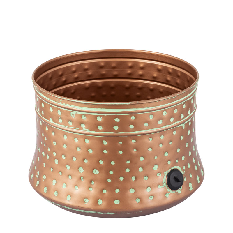 DOTSY METAL RUST HOSE POT (cuivre)