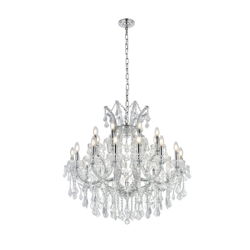 Stockard 24 - Light Chandelier, Royal Cut, Chrome, Crystal (Clear)