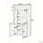 Kitchen Pantry,69''H Buffet with Hutch and Foldable Workstation, Multifunctional Storage Cabinet Cupboard with Adjustable Shelf and Power Outlet for Dining, Living Room-1044269725