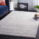 Cleodora Striped Handmade Area Rug in Ivory/Gray
