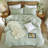 LIFETOWN Striped Duvet Cover Set 100% Washed Cotton Linen Like Bedding Set-114395752-114395749