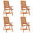 Patio Dining Set Solid Wood Eucalyptus-50145224