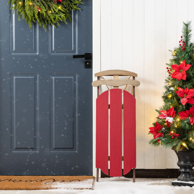 Décoration de véranda de Noël en bois 34,25 "H