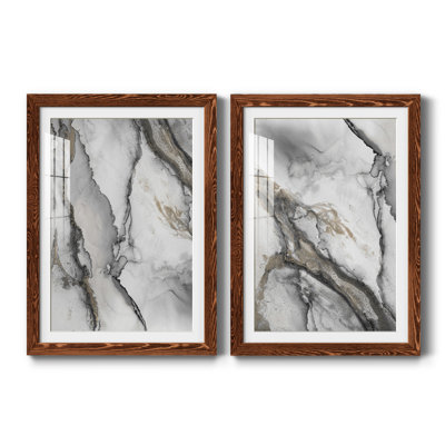 " Abstract Ink Fantasy I " 2 - Pieces Painting Print