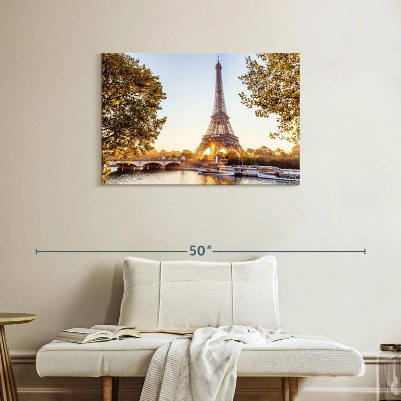 Rorry Paris Eiffel Tower Sunrise, 24" H x 36" W