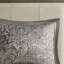 Ensemble de couvre-lit réversible de luxe en jacquard 5 pièces avec coussins décoratifs, bleu grand / brun