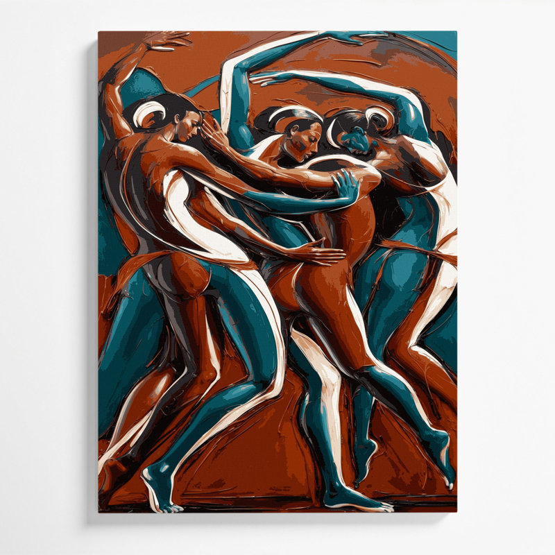 Abstrait art figuratif noir sur toile 99, H 20 po x l 16 po