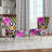 Upholstered Floral Side Chair - Modern floral Accent Chair-90396854