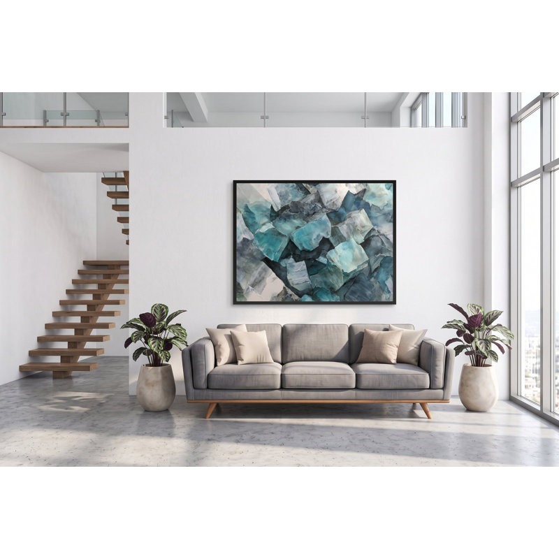 Teal Veil, 26" H x 20" W