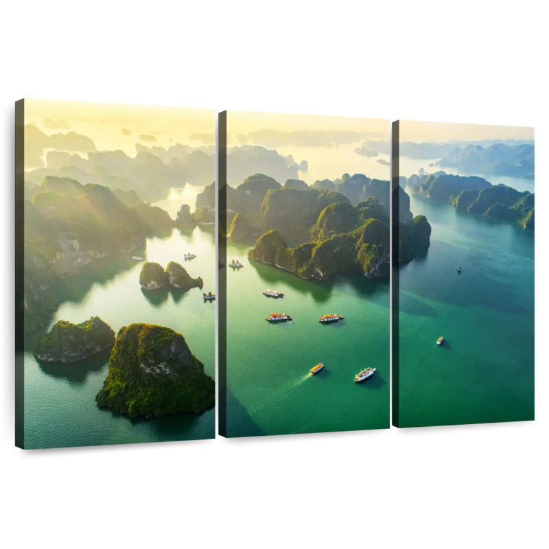 Gillard Ha Long Bay Aerial View, 42" H x 65" W
