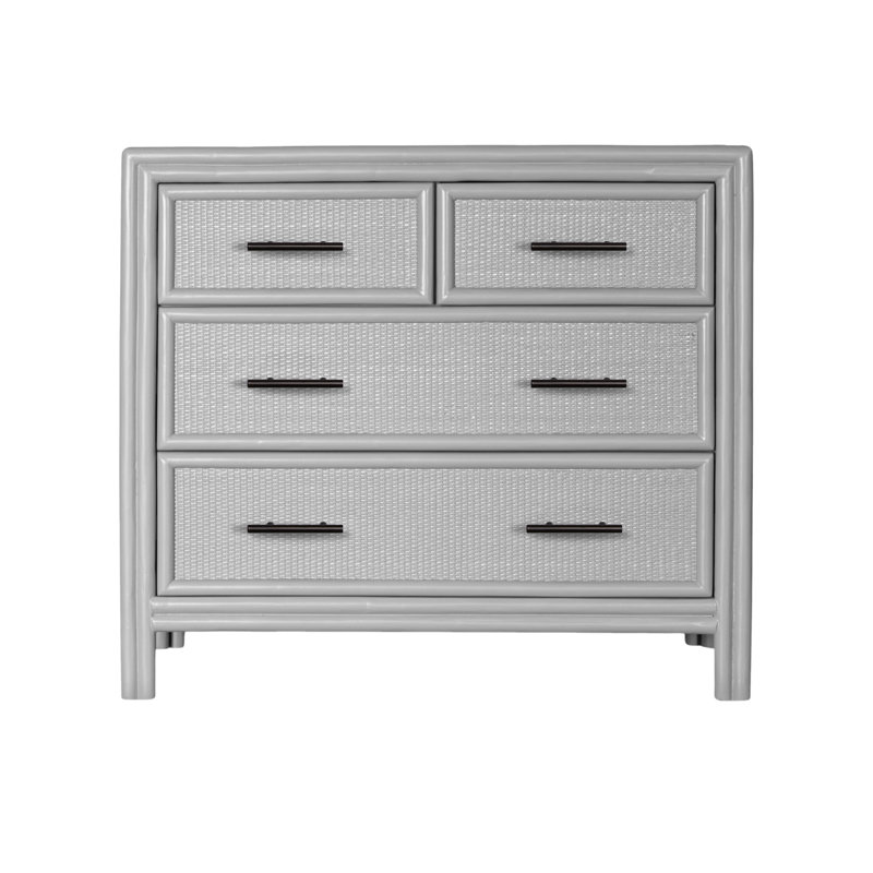 Aruba 4 - Drawer Nightstand, Light Gray