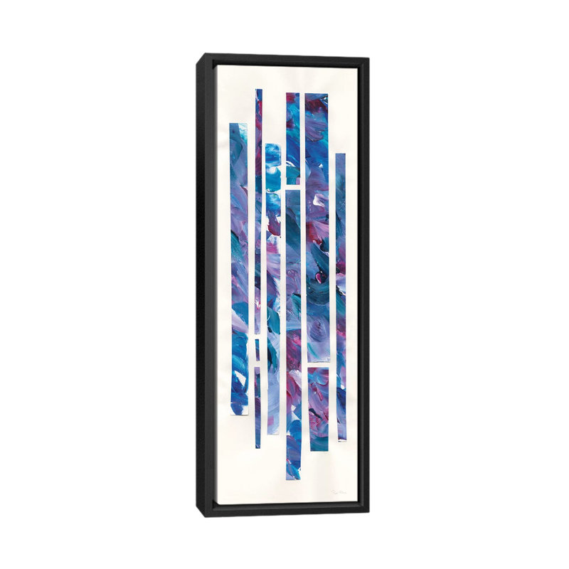 Rubans de bijoux II - impression sur toile tendue, H 72 po x l 24 po x P 1,5 po, Toile avec cadre noir