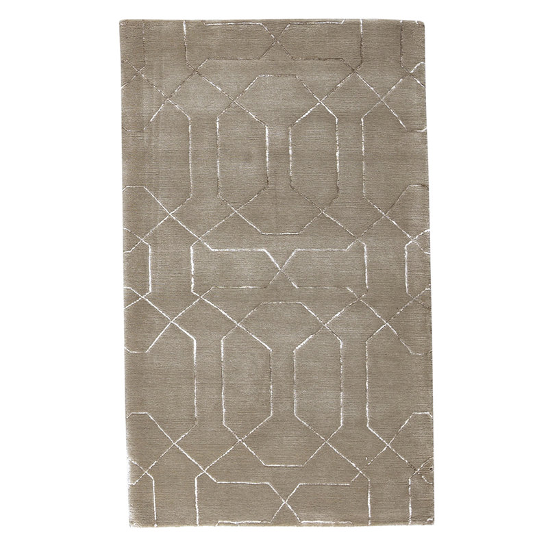 Hand Knotted Geometric Indoor Rug