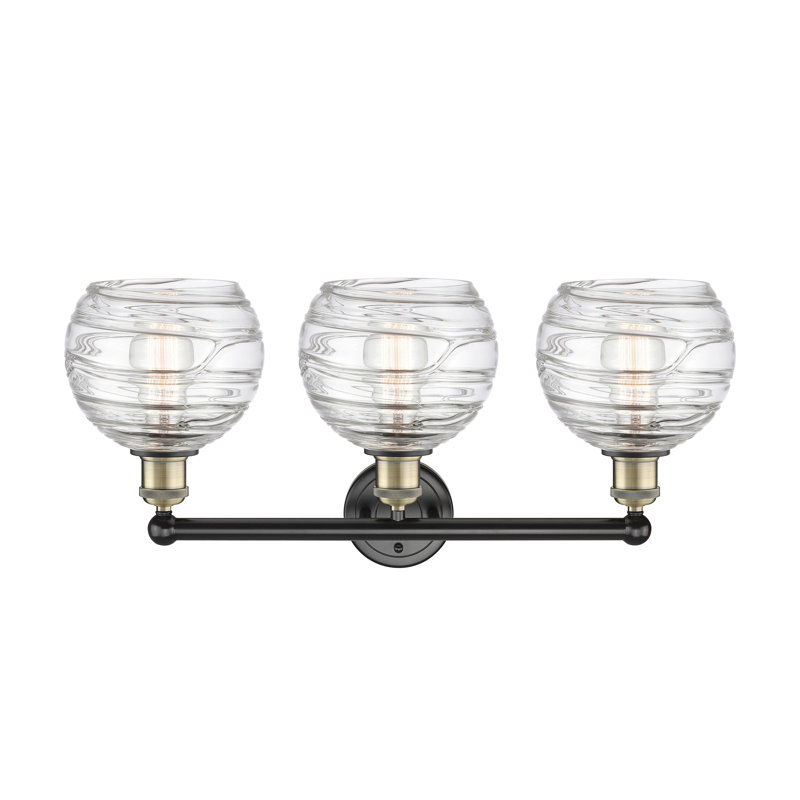 Essex 3 - Light Dimmable Vanity Light, Black Antique Brass, Clear