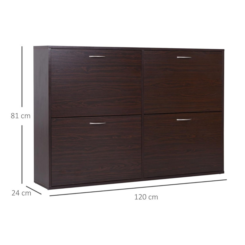 24 Pair Shoe Storage Cabinet