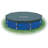 Plastic Round Metal-frame Above-ground Pool 30'' H x 144'' W x 144'' L