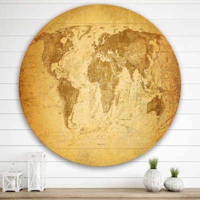 " Ancient Map Of The World X " Painting Print