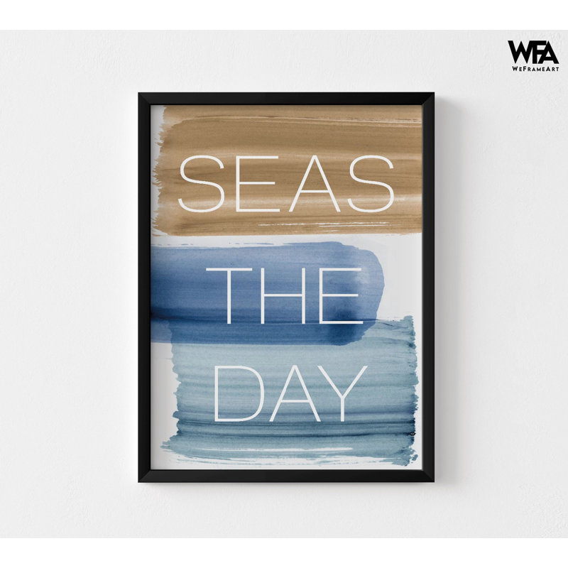 «Seas The Day» par PI Studio, art mural de chambre à coucher Cool Beach auberge de jeunesse, idée de décoration pour la maison d'été