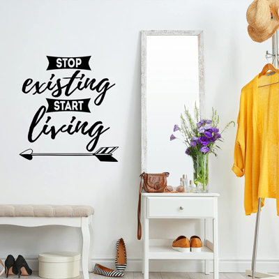 Text & Numbers Non-Wall Damaging Wall Decal