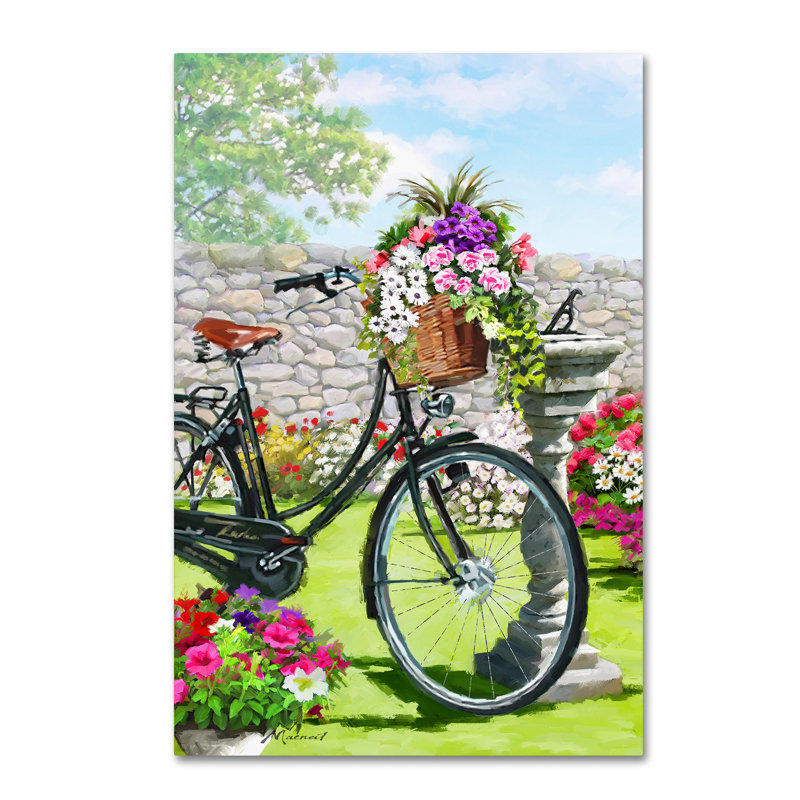 «Armand cycle» par Armand, reproduction sur toile, H 19 po x l 12 po x P 2 po