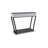 36 Inch Seme Console Table, Wireless Charging, Built In Speakers, Grey