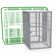 Chrisy 71'' Iron Flat Top Floor Side Door for WI8662 Aviary- Side Door Only & does not include aviary