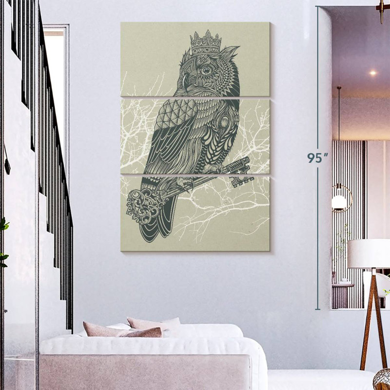 Brampt Owl King, 74" H x 48" W