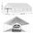 Spacious Heavy Duty Party Canopy - 20x33 FT White Outdoor Event Tent, Waterproof & UV Resistant Shelter with Removable Sidewall Windows, Straight Edge for Backyard, Wedding, Patio, Carport-126835585