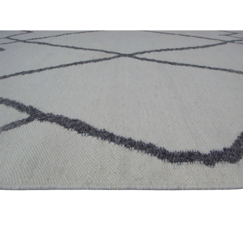 Trumbull Geometric Wool Hand Woven Area Rug, Rectangle 200 x 290cm