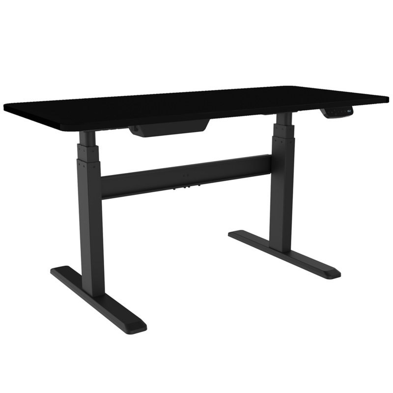 Convertisseur de bureau pour travailler debout Keitez, Noir, Noir