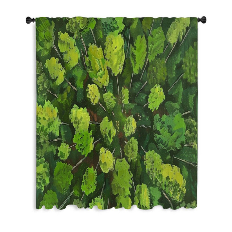 Rideau transparent en polyester Elpha, L 50 po x L 84 po