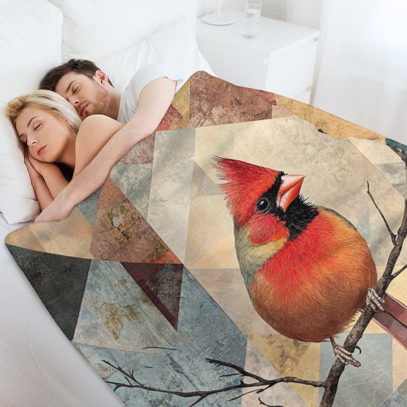 Jeté en flanelle Cardinal, 30 po x 40 po